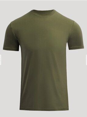 NWT True Classic Crewneck T-Shirt XL Military Green Short Sleeve Cot. Blend Tee